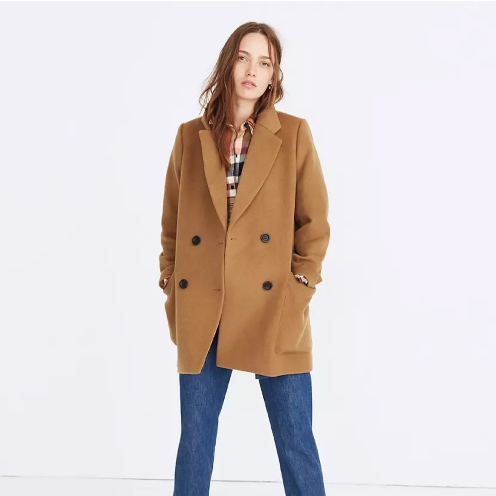 Madewell Hollis Double Breasted Coat NWT